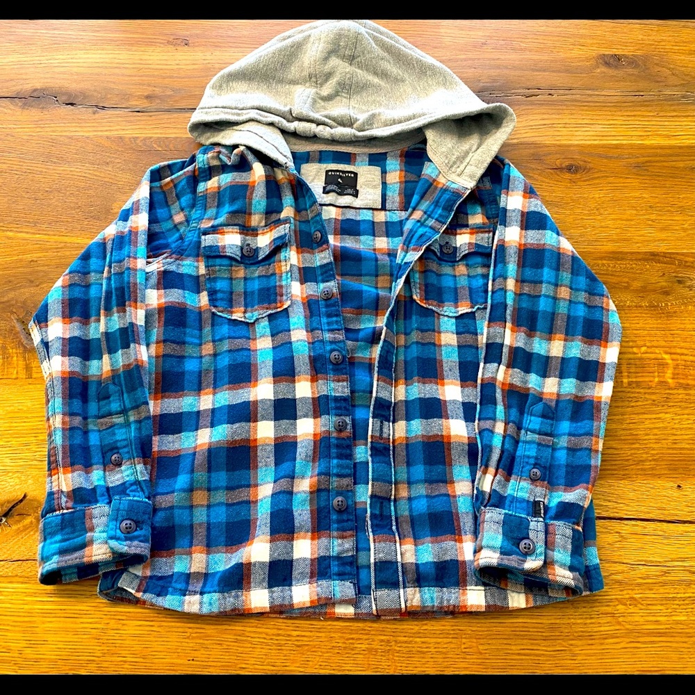 Quiksilver boys size 7 flannel